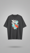 Oversized Tee with Abstract Back Print